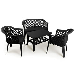 Ipae-Progarden Veranda Set without Cushion - Black