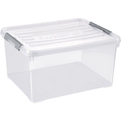 Curver Handy Storage Box 35L with Lid - Transparent