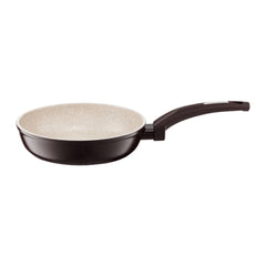 Ambition Brown Stone Frying Pan 28cm with Qualum Basic Stone Edition Coating