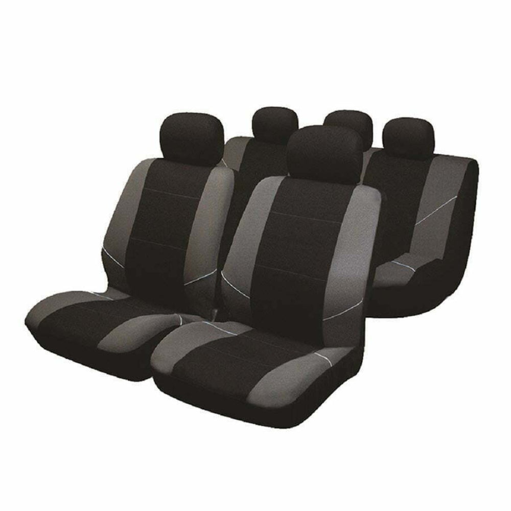 Sakura Merton Seat Covers Set - Black with Grey