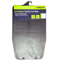 Sakura Rubber Car Mat Set of 2 - All Weather Front Pair