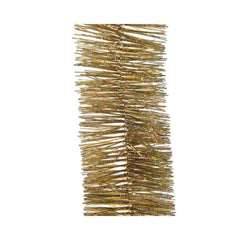 Decoris Tinsel Garland Shiny 7 x 270cm - Light Gold