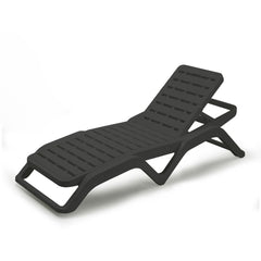 Ipae-Progarden Monobloc Sunlounger Scirocco - Anthracite