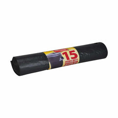 Kingfisher Dustbin Liners Roll of 15 83 x 72.5cm 80L - Black