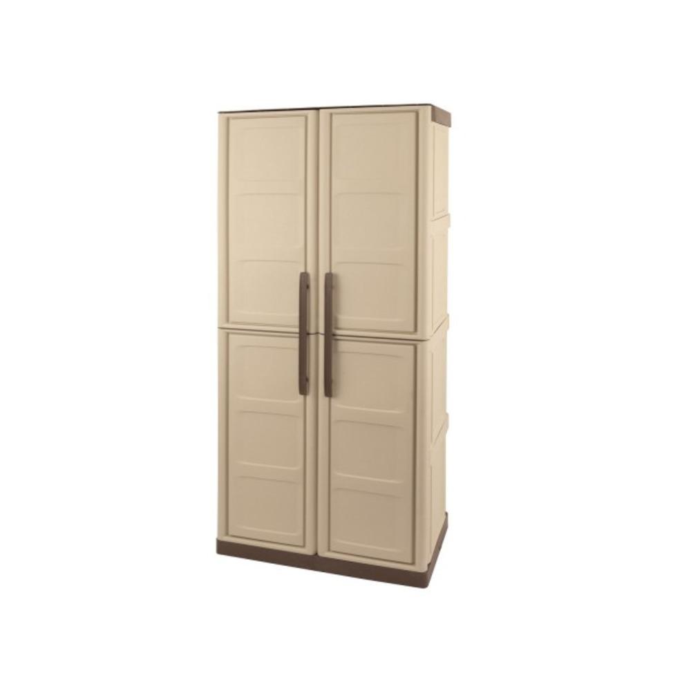 PLASTIC CABINET - LINEA STEEL 70X39X165CM ALL SHELVES