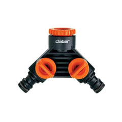 Claber Double Tap Connector 1/2" and 3/4"