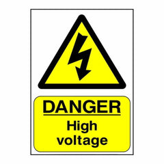 STICKER: DANGER HIGH VOLTAGE