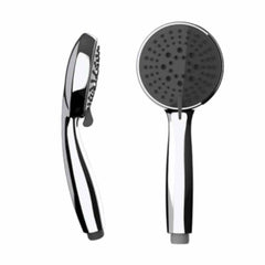 Wenko Basic Line Shower Head 10cm with 5 Jets - chrome Grey