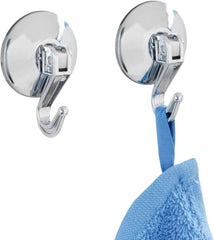 Wenko Levered Suctiion Hook Set of 2 - Chrome