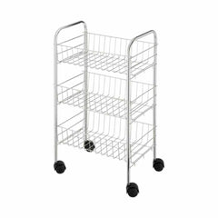 Wenko Florenz Multipurpose Trolley 63 x 38 x 25cm - Chrome