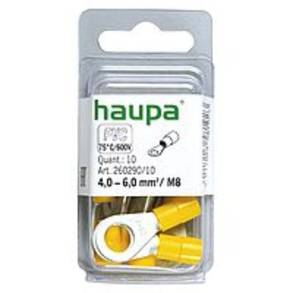 Haupa Ring Cable Insulated 4.0 - 6.0mm² M8