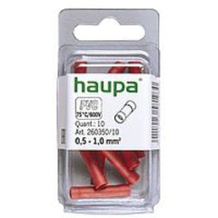 Haupa Butt Connector Insulated 0.5 - 1.0mm²