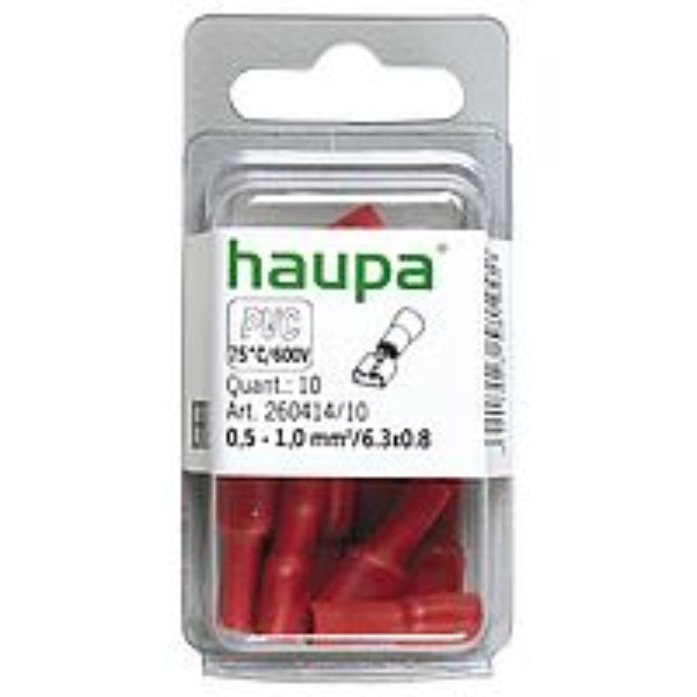 Haupa Socket Sleeves Insulated 0.5 - 1.0mm²/ 6.3 - 0.8mm