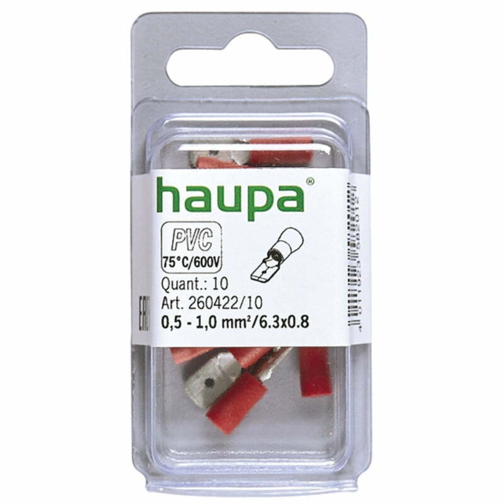 Haupa Socket Sleeves Insulated 0.5 - 1.06/ 6.3 x 0.8mm