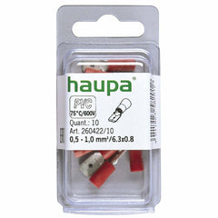 Haupa Socket Sleeves Insulated 0.5 - 1.06/ 6.3 x 0.8mm