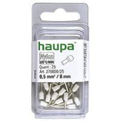 Haupa Insulated End Sleeves 0.5/ 8mm - White