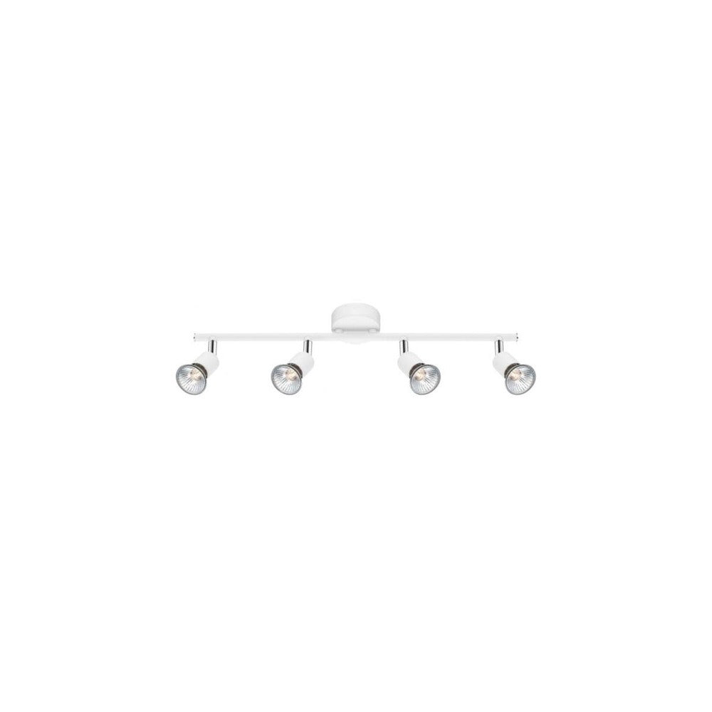 Nova Luce Base Luminaire Ceiling Spot Lights with 4 GU10 - Matt White Metal