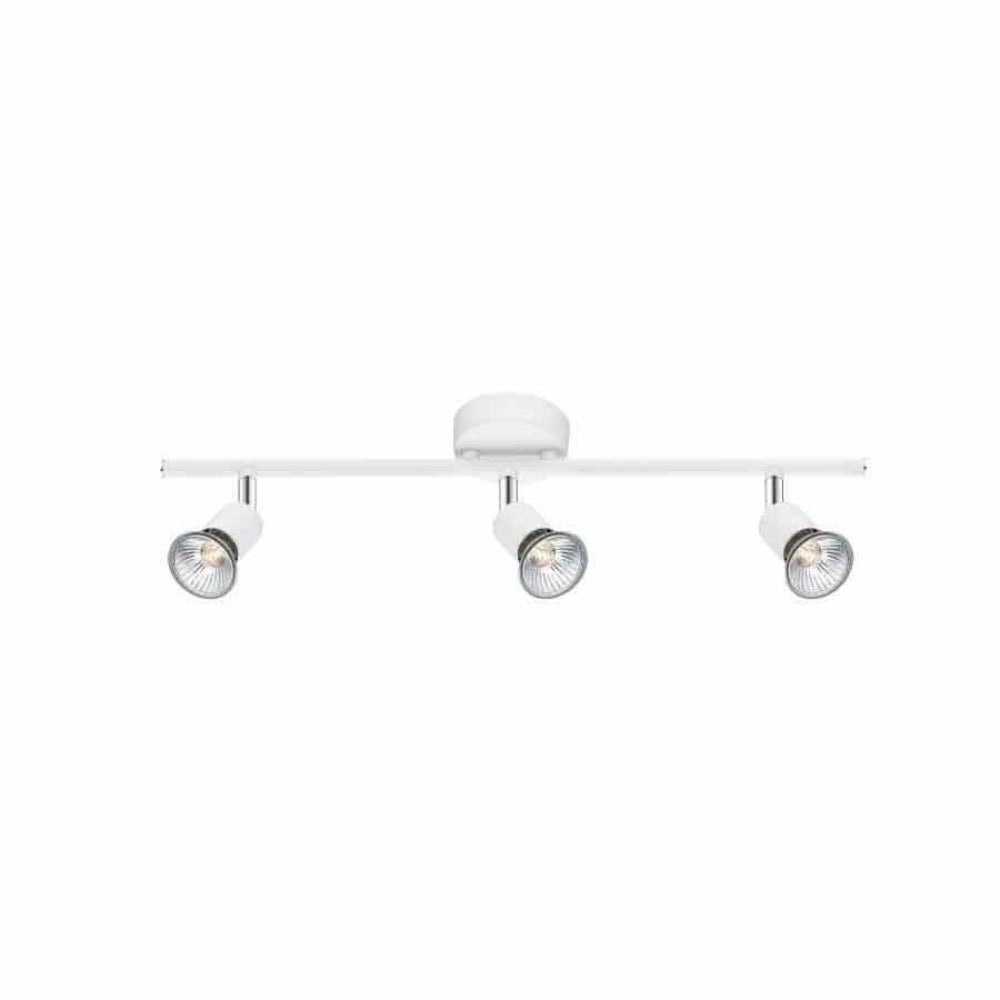 Nova Luce Base Luminaire Ceiling Spot Lights with 3 GU10 - Matt White Metal