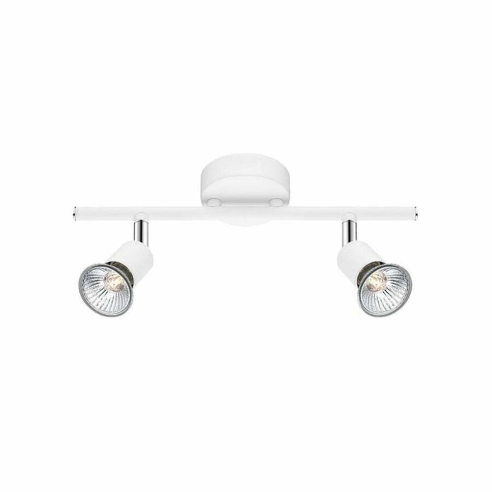 Nova Luce Base Luminaire Ceiling Spot Lights with 2 GU10 - Matt White Metal