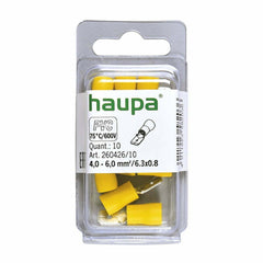 Haupa Male Socket Sleves Insulated 4.0 - 6.0/ 0.8 x 6.3 x 0.8mm