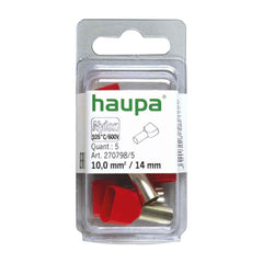 Haupa Twin End Sleeves 10/ 14mm - Red