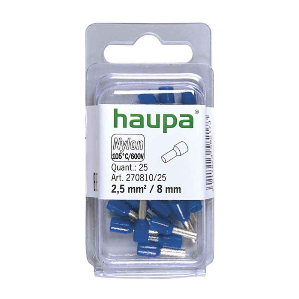 Haupa Insulated End Sleeves 2.5/ 8mm - Blue