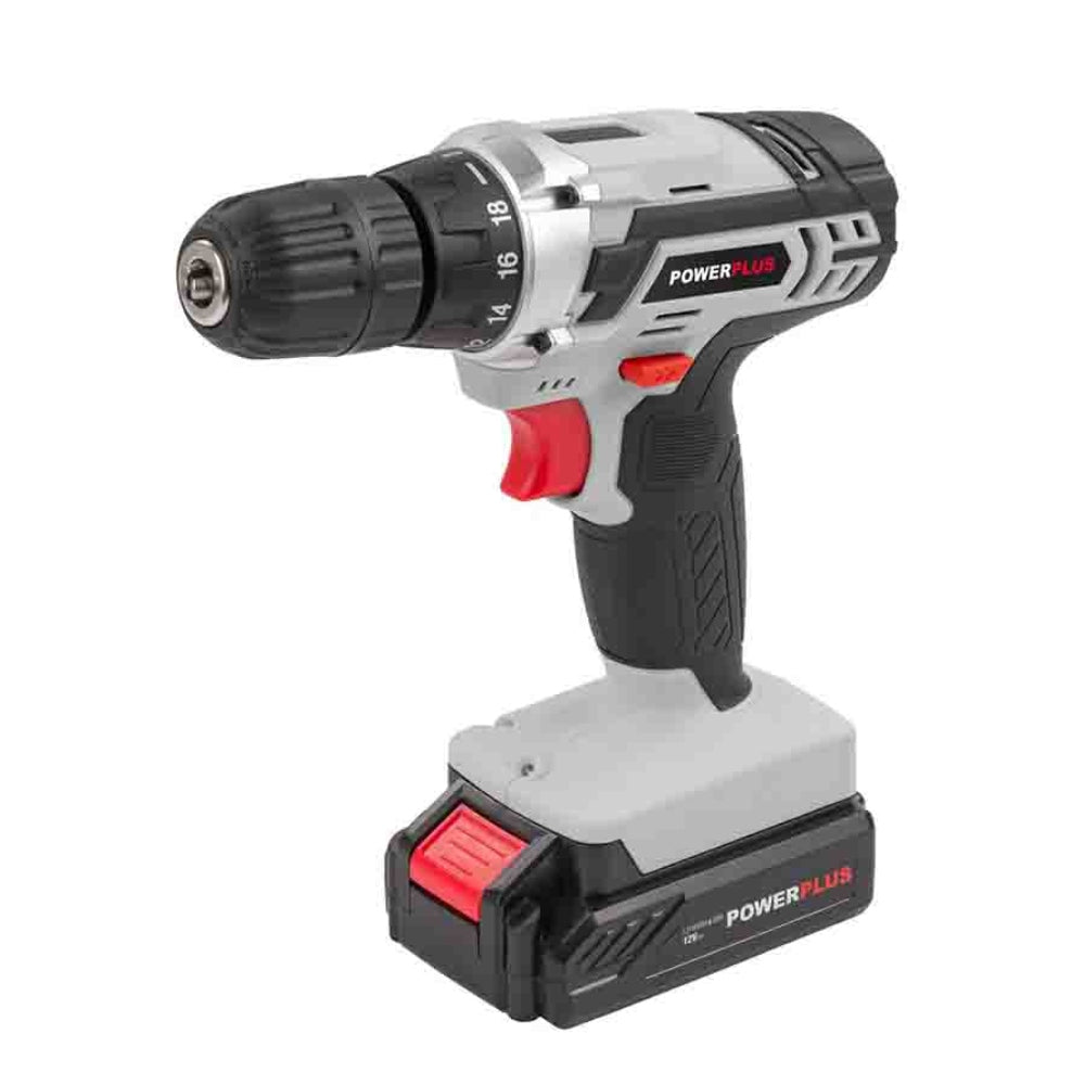 Powerplus Cordless Drill and Screwdriver 12V Li - Ion with Charger