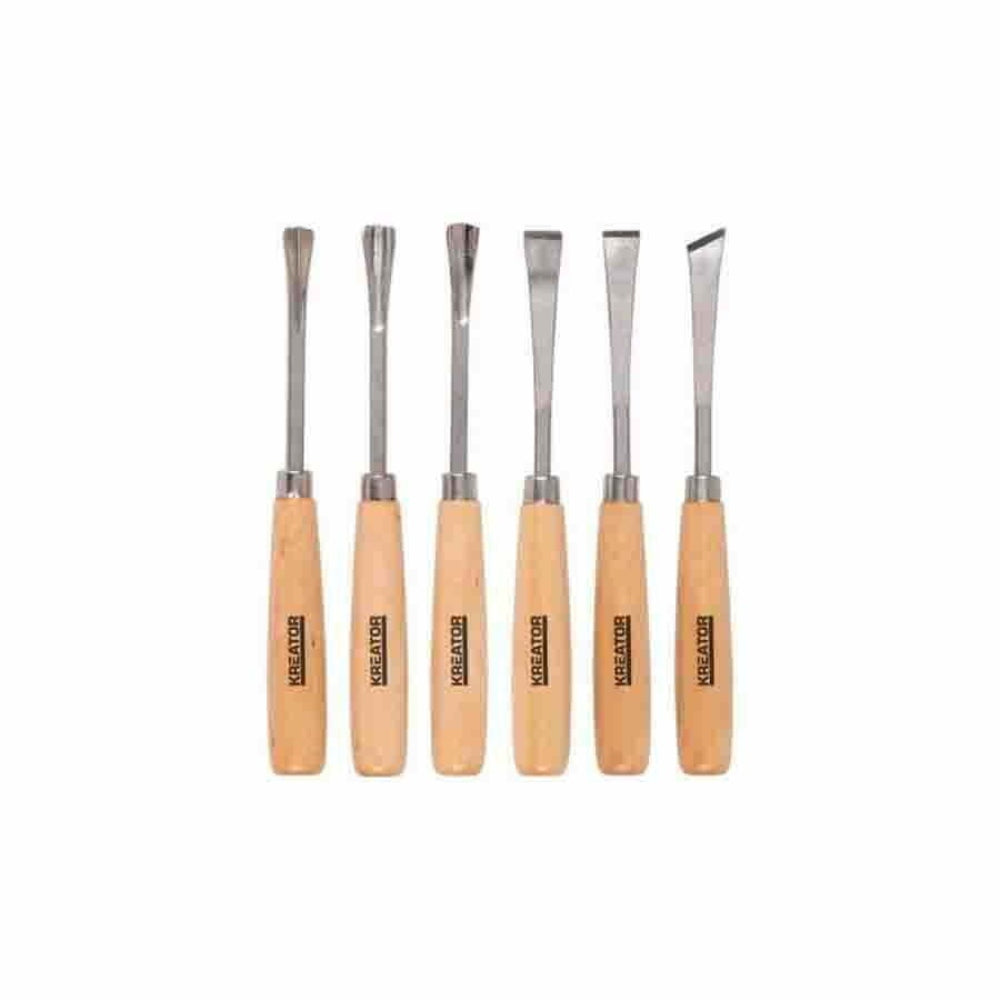 Kreator Small Wood Chisel Set of 6 Pieces