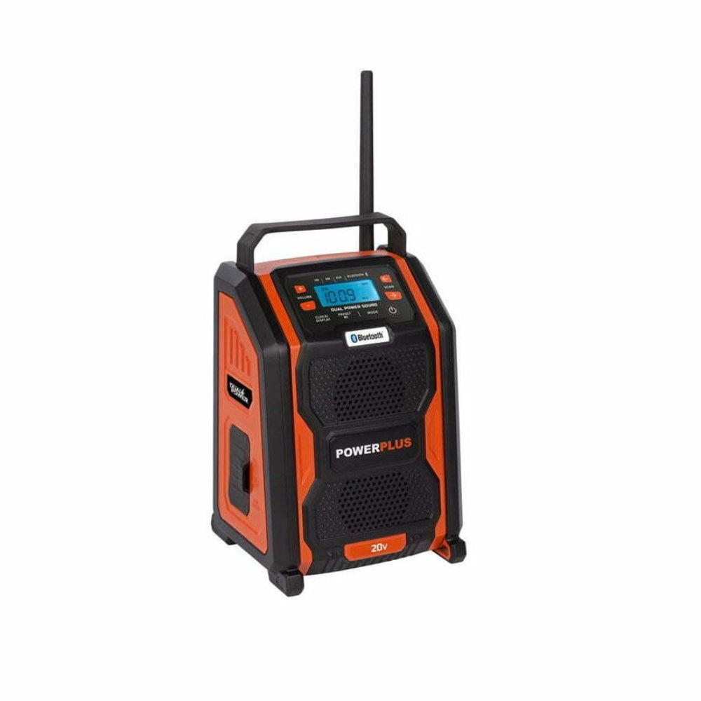 Powerplus Dual Power jobsite Radio 20V without Battery