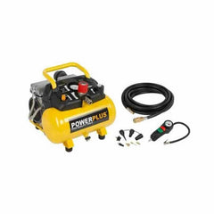 Powerplus Oil Free Compressor Silent 550W 6L with 10 Accessories