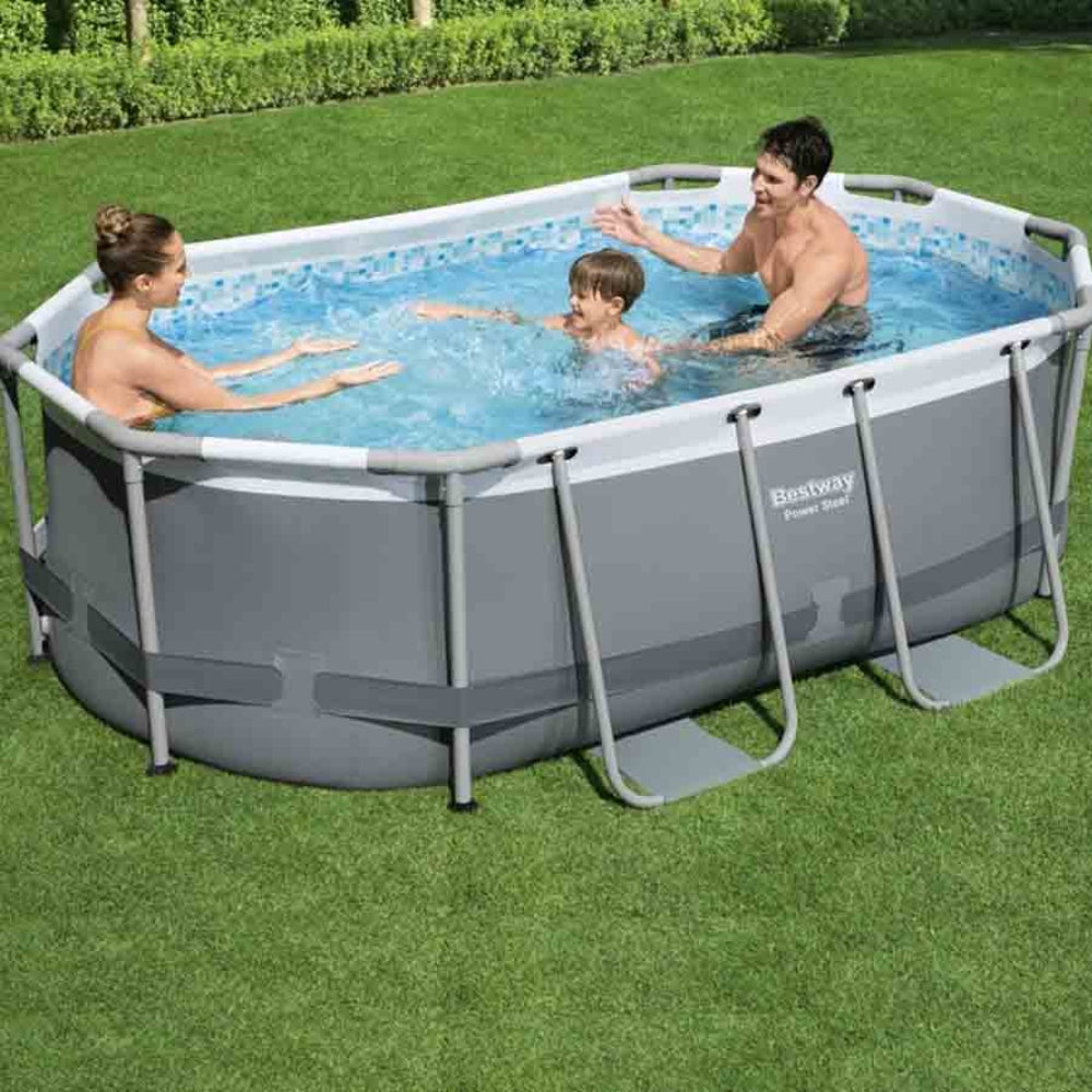 Bestway Power Steel Frame Oval Pool Set 3.05m x 2m x 86cm