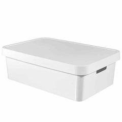 Curver Infinity Storage Box 30L with Lid - White