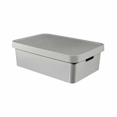 Curver Infinity Storage Box 30L with Lid - Grey