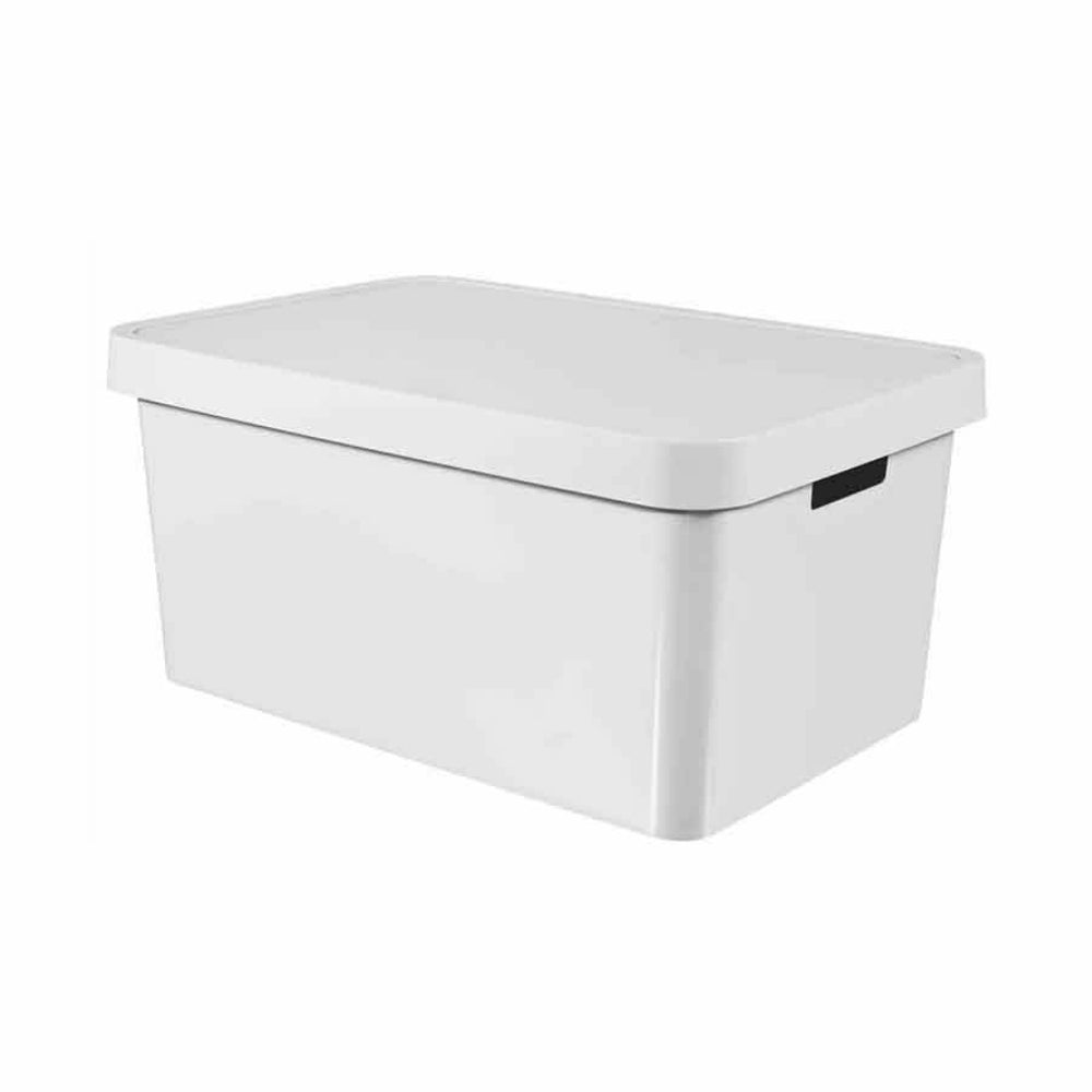 Curver Infinity Storage Box 45L with Lid - White