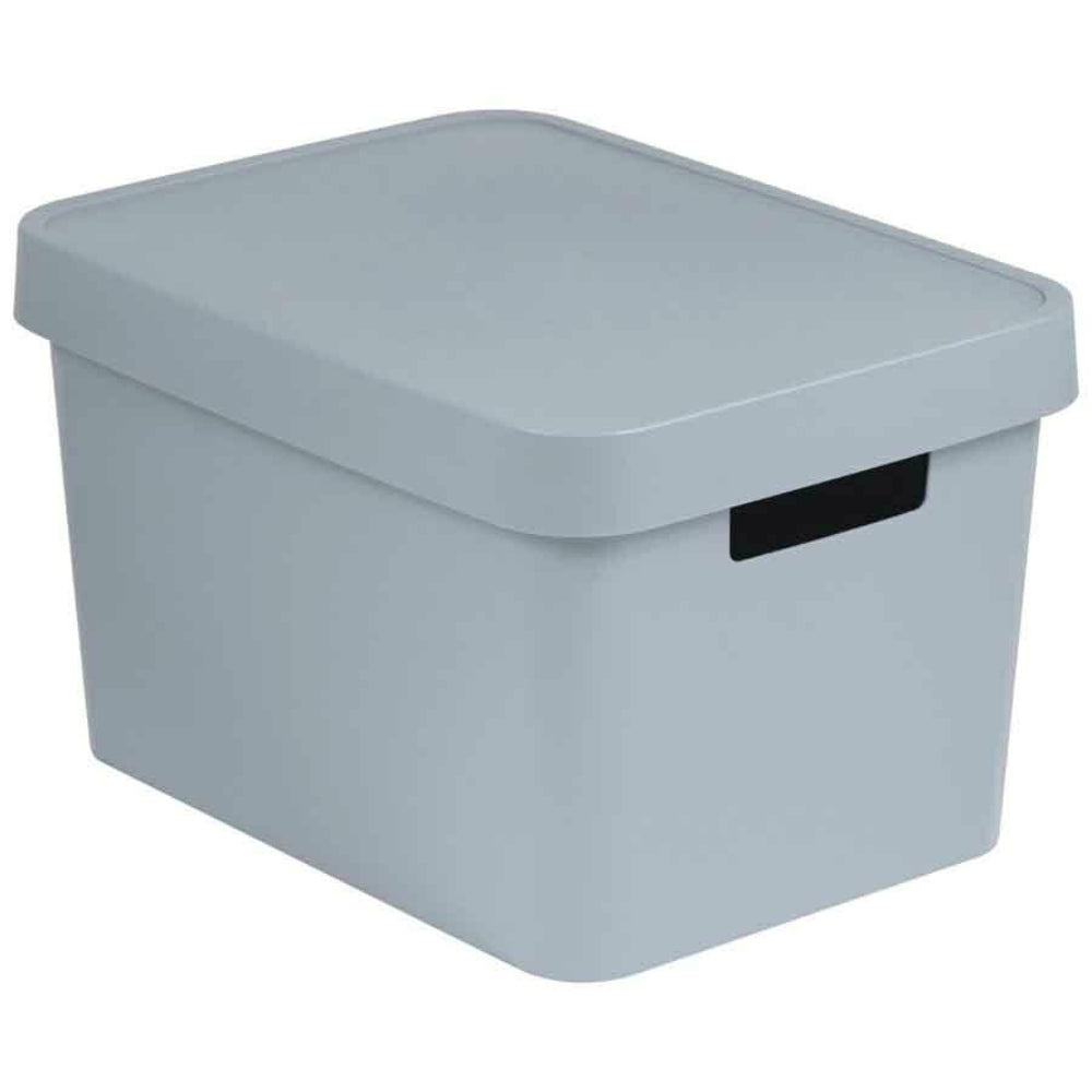 Curver Infinity Storage Box 17L with Lid - Grey