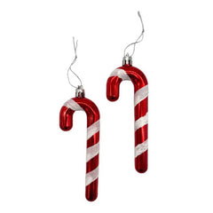 Decoris Hanging Shatterproof Candy Cane 12cm