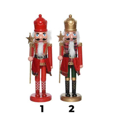 Decoris Plastic Nutcracker Classic Design 28cm - 2 Assorted