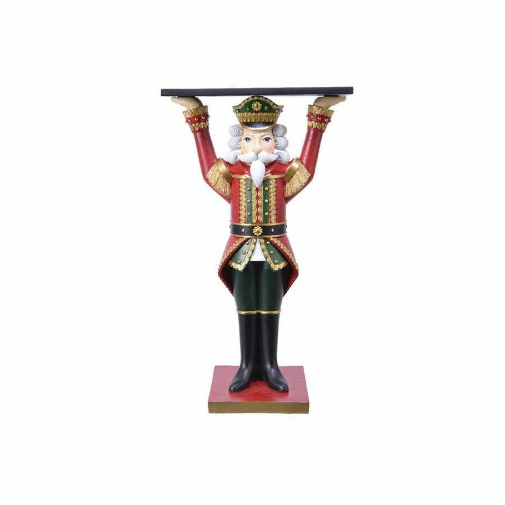 Decoris Polyresin Nutcracker with Serving Plate 16 x 29 x 52cm