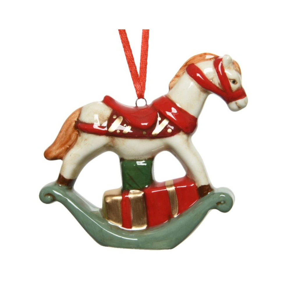 Decoris Hanging Dolomite Rocking Horse 8cm