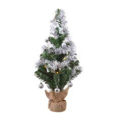 Lumineo BO Mini Tree with Silver Decoration 60cm