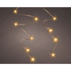 Lumineo BO Micro Wire 40 Led String Lights 195cm - Copper/Classic Warm