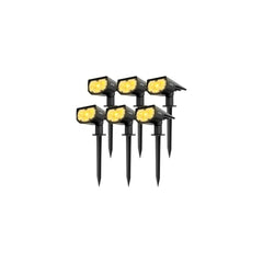 Aeron Litom Leds Solar Landscape Spotlights-6 Pack