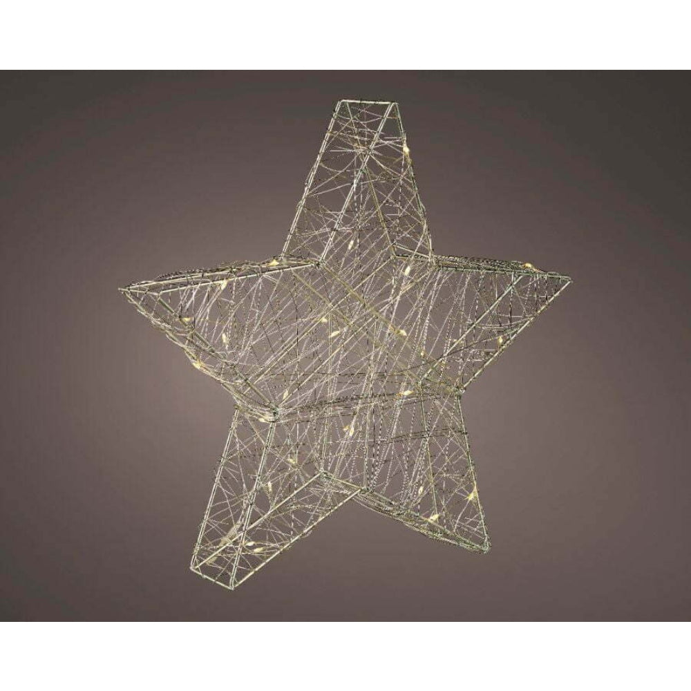 Lumineo BO Micro-Led Wire Star 30cm - Warm White