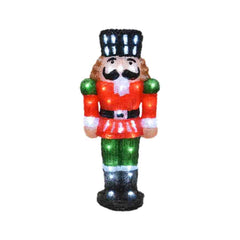 Lumineo 60 Led Acrylic Nutcracker 60cm - Cool White