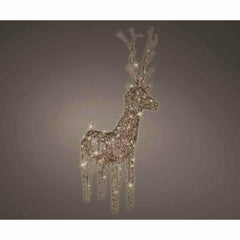 Lumineo Steady 48 Led Wicker Deer 69cm - Brown/Warm White