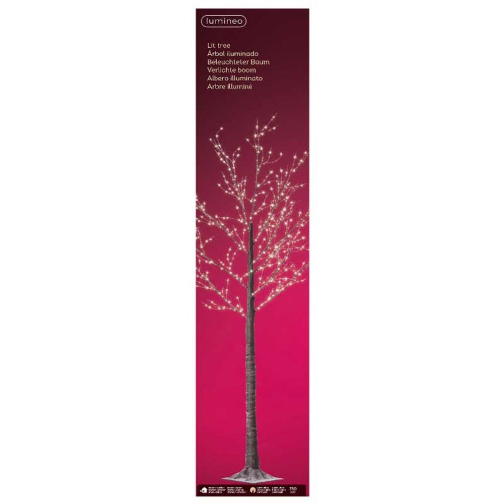 Lumineo Steady Micro-Led 750 Branch Snowy Tree 220cm - Warm White