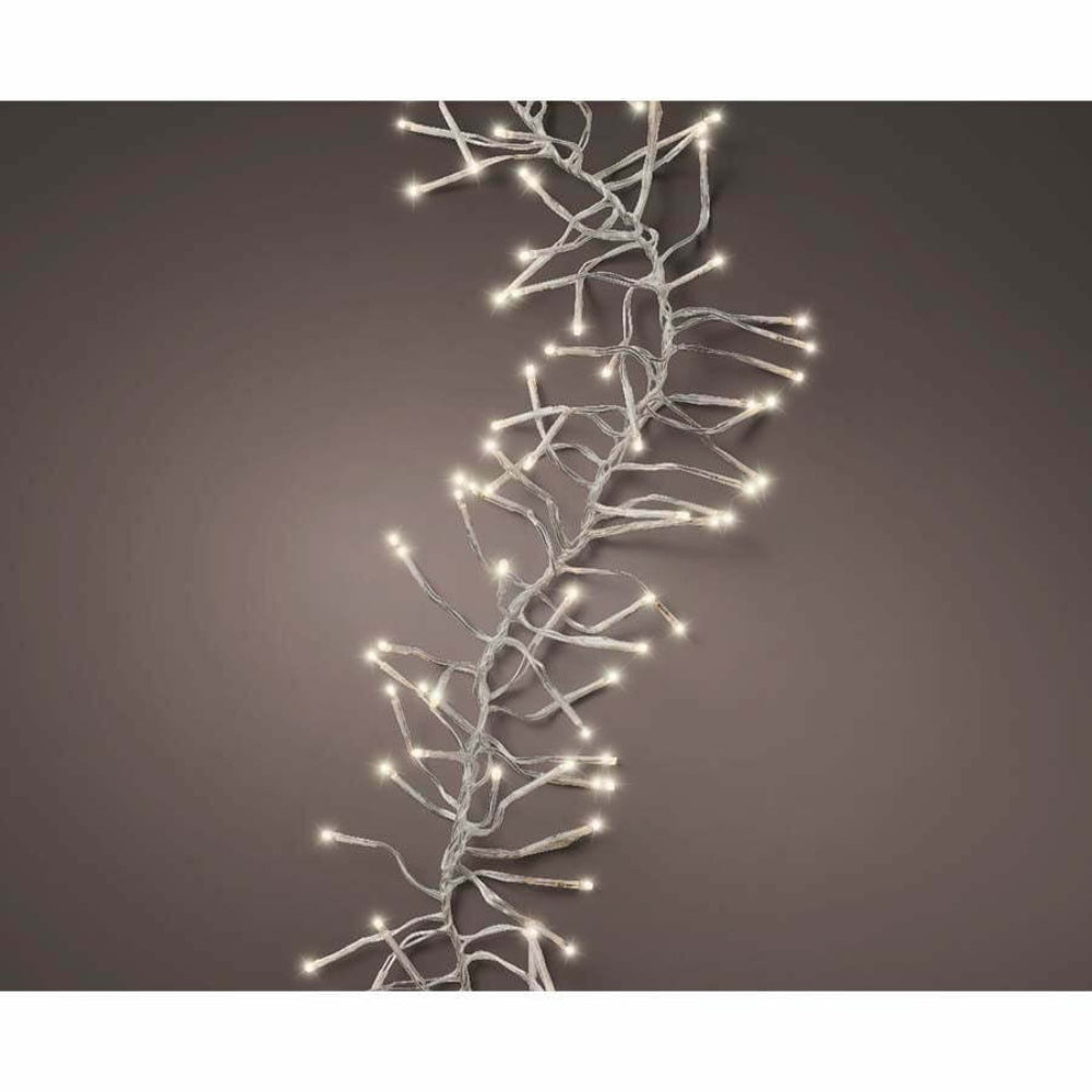 Lumineo Cluster Twinkle 1512 Led String Lights 13.5m with Clear Cable - Warm White