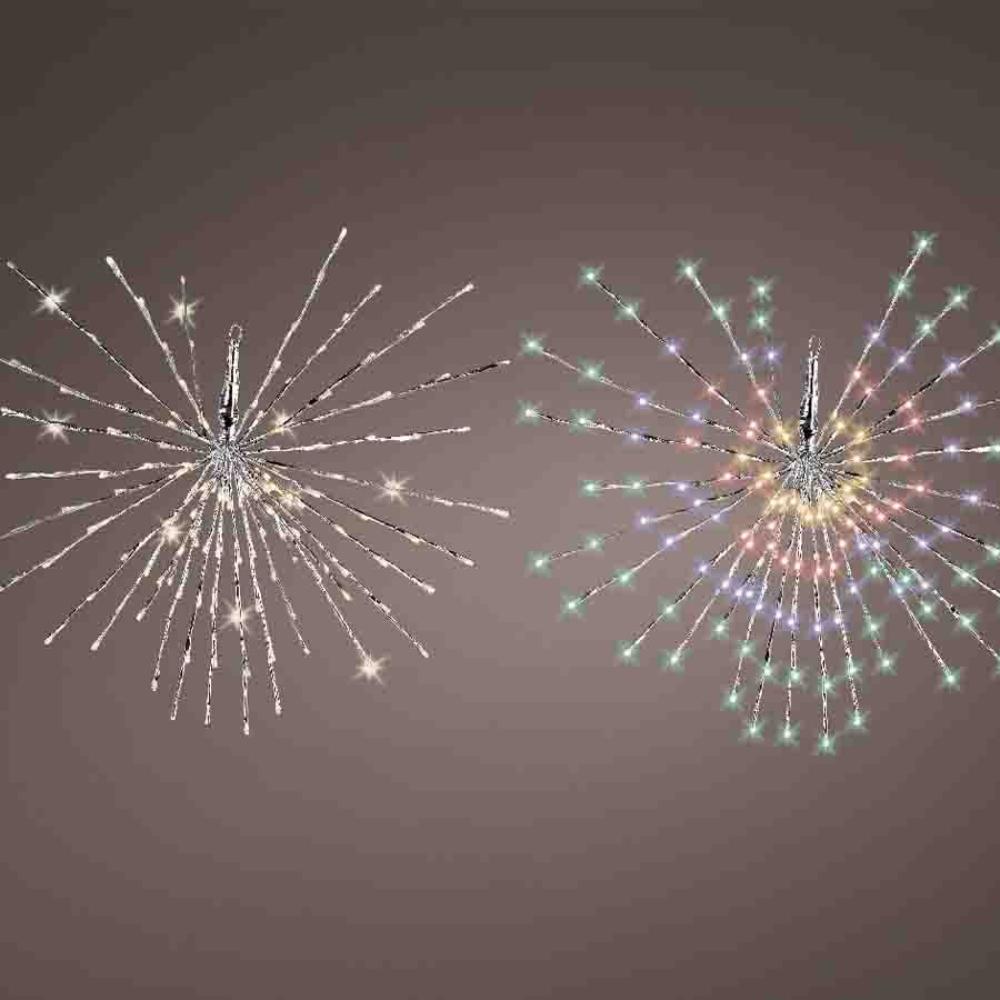 TRANSPARENT/WARM WHITE LED POLESTAR LIGHTS 5 FUNCTION FLOW EFFECT BO OUTDOOR DIA45.00CM-60L