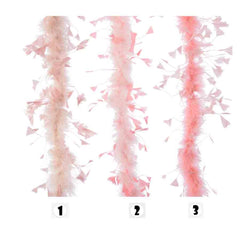 Decoris Feather Boa Garland 15 x 184cm - 3 Assorted Shades of Pink