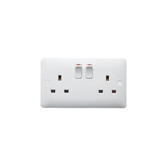 Taili Klepp 13A 2 Gang SP Switched Socket Outlet - White